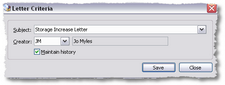 Letter Criteria