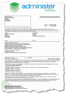 International Quotation - FSA