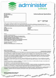 International Quotation - Liability