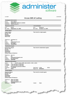 Ocean Bill of Lading