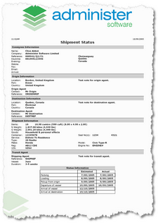 Shipment Status