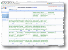 Google Calendar - Monthly View