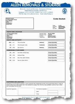 Sample Crate Docket