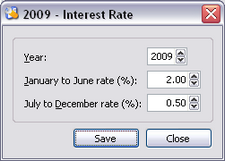 Interest Rates Form